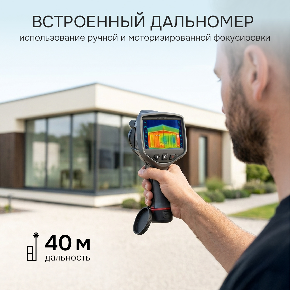 Тепловизор RGK TL-480 Plus в комплекте с телеобъективами 12° и 6° - 4