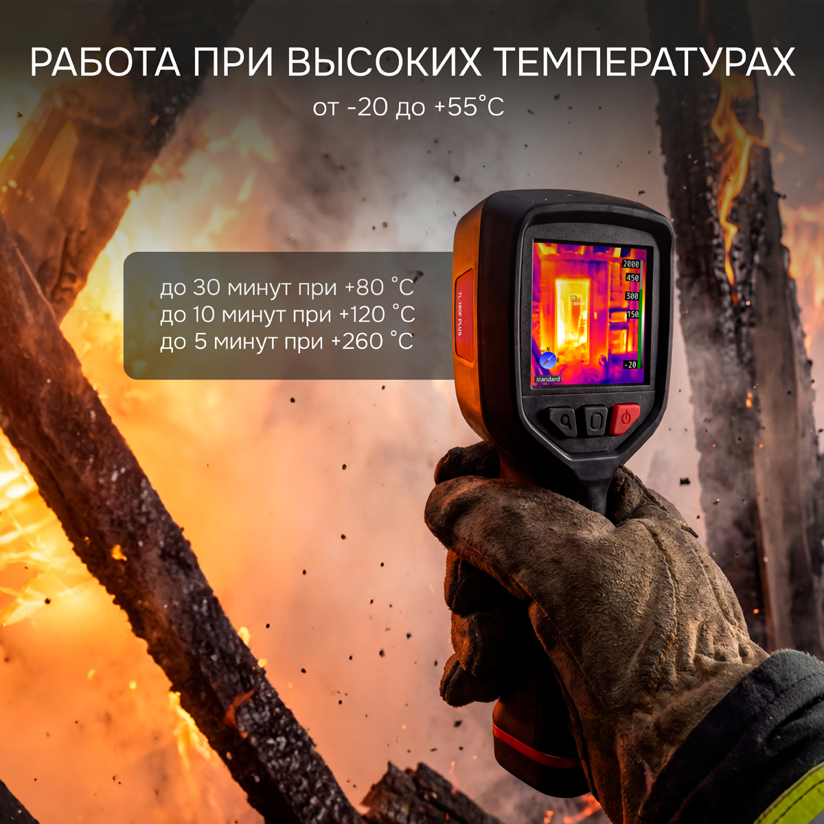 Тепловизор RGK TL-160F Plus с поверкой - 5