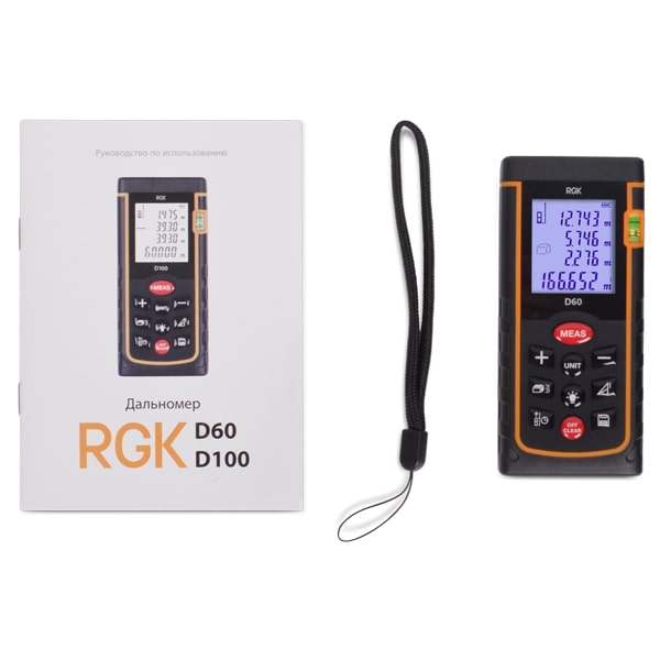 Лазерный дальномер RGK D60 (с поверкой) - 4